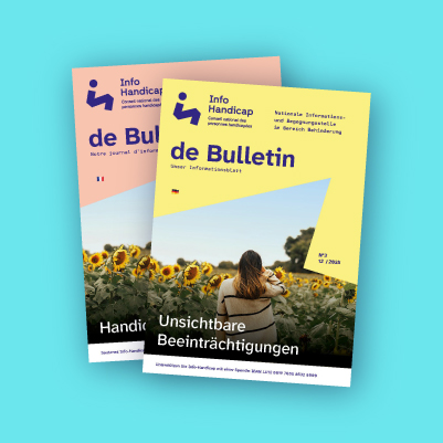 Das Cover vum Bulletin Unsichtbare Beeinträchtigungen.