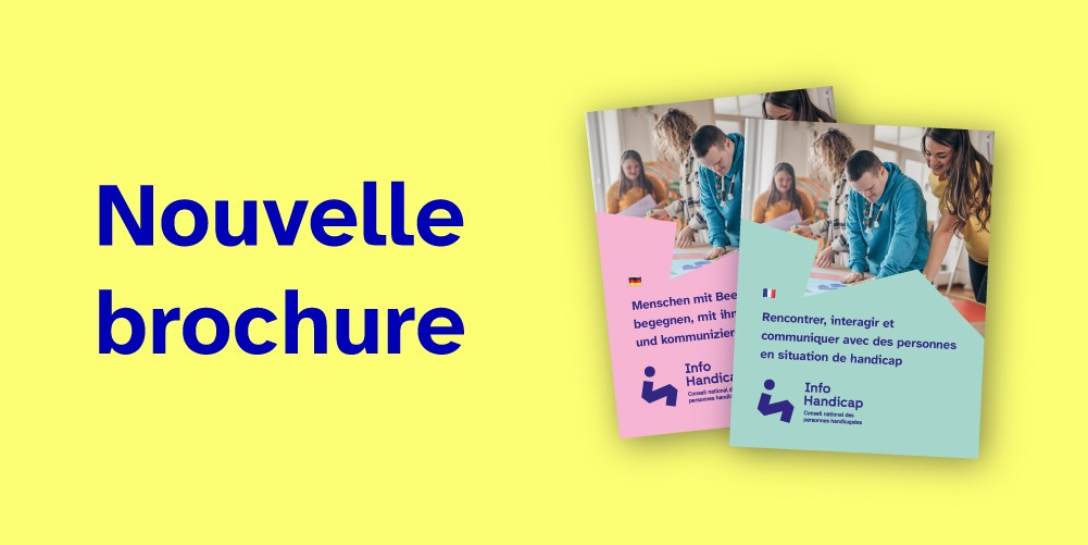 La photo montre la brochure en allemand et en français.